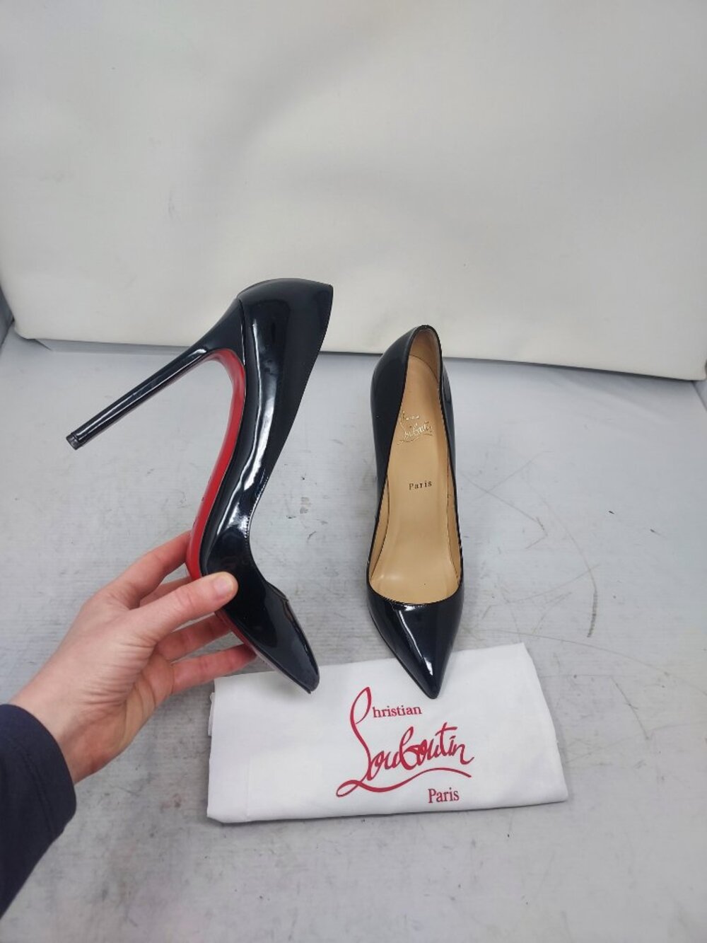 Christian Louboutin So Kate Black Patent Leather Pump
